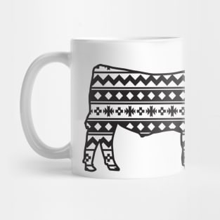 Show Steer with Southwest Pattern Mug